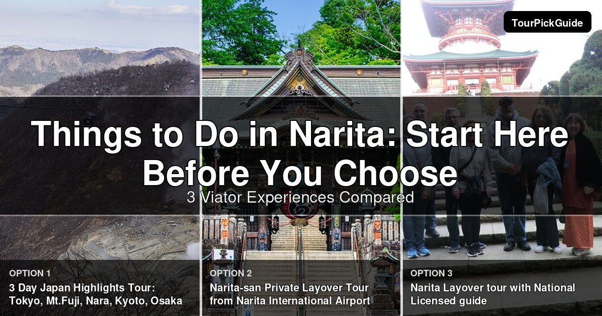 things to do in Narita – three Viator experiences compared