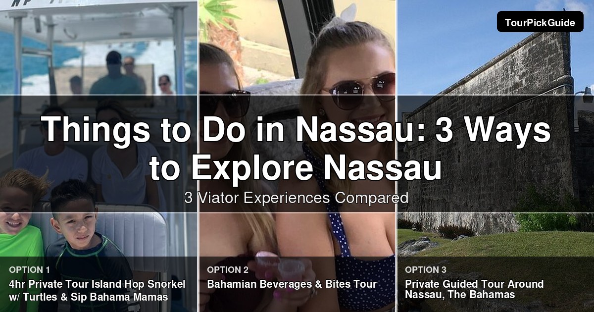 things to do in Nassau – three Viator experiences compared