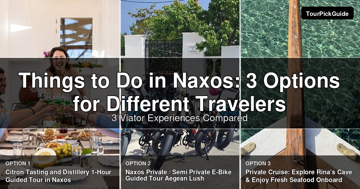 things to do in Naxos – three Viator experiences compared
