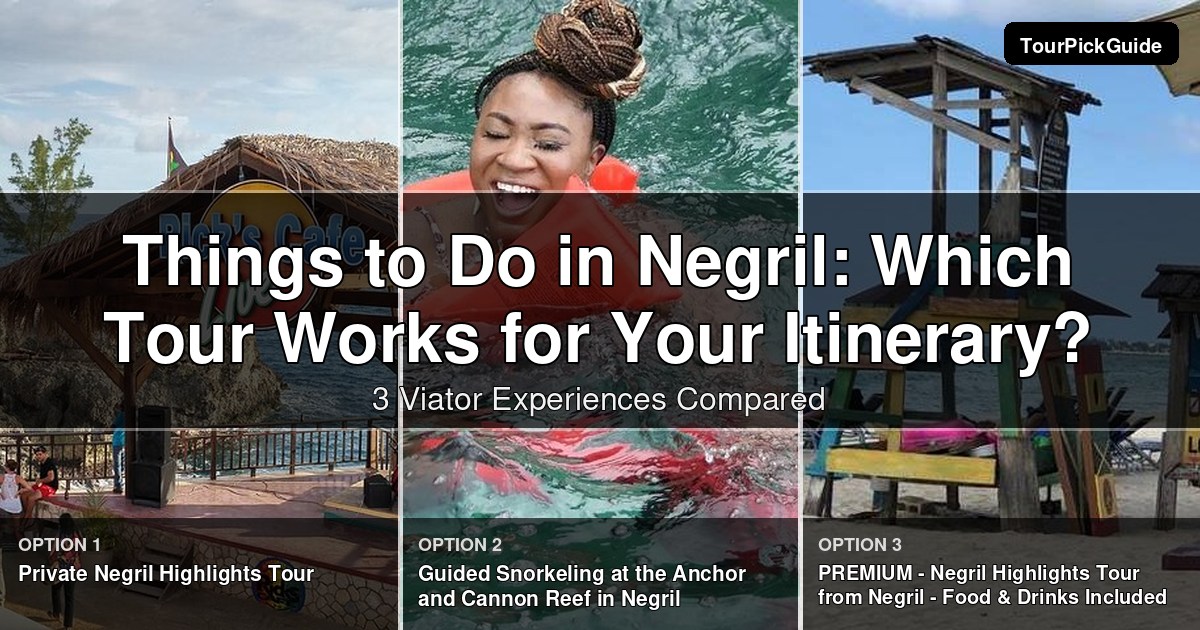 things to do in Negril – three Viator experiences compared