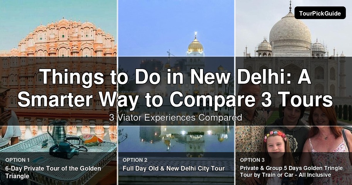 things to do in New Delhi – three Viator experiences compared