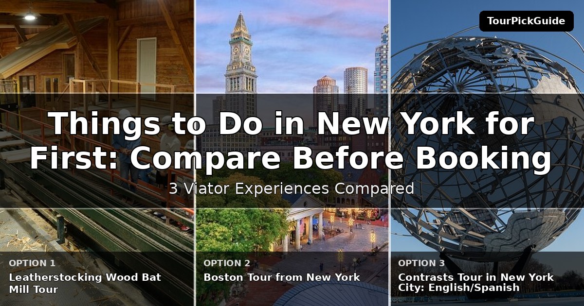 things to do in New York for first time visitors – three Viator experiences compared