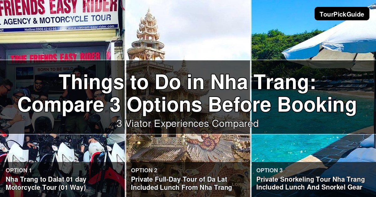 things to do in Nha Trang – three Viator experiences compared