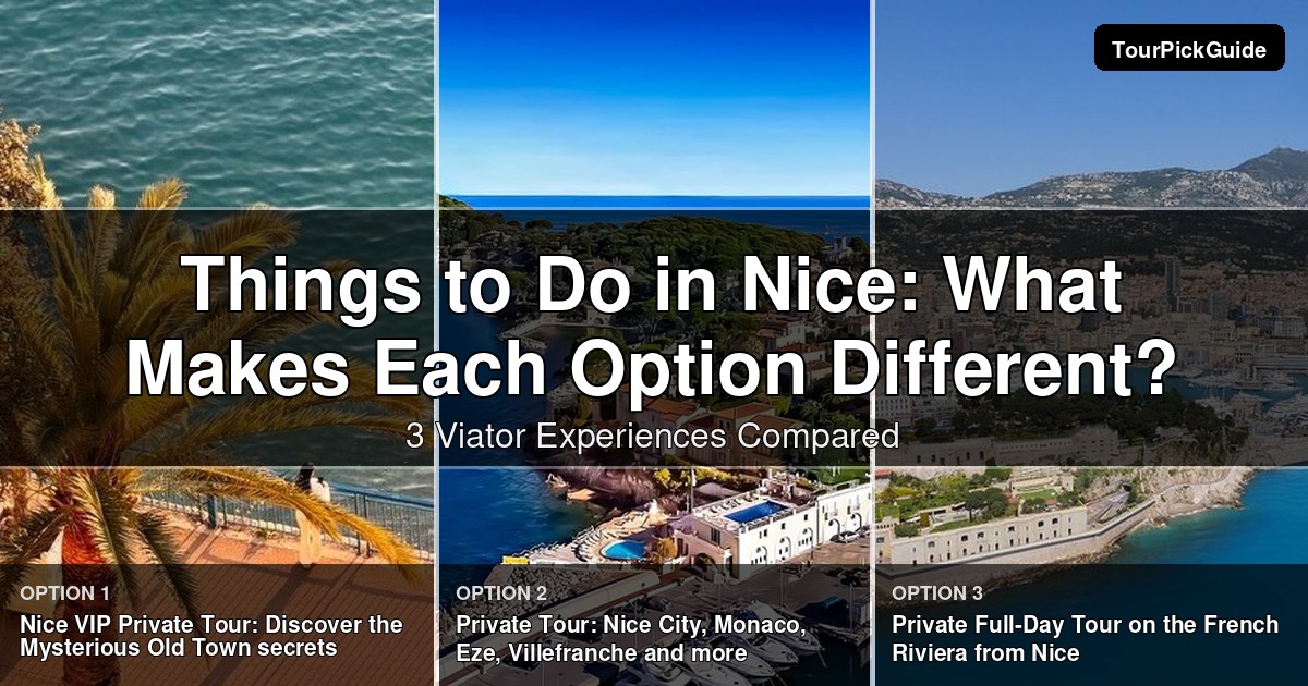 things to do in Nice – three Viator experiences compared