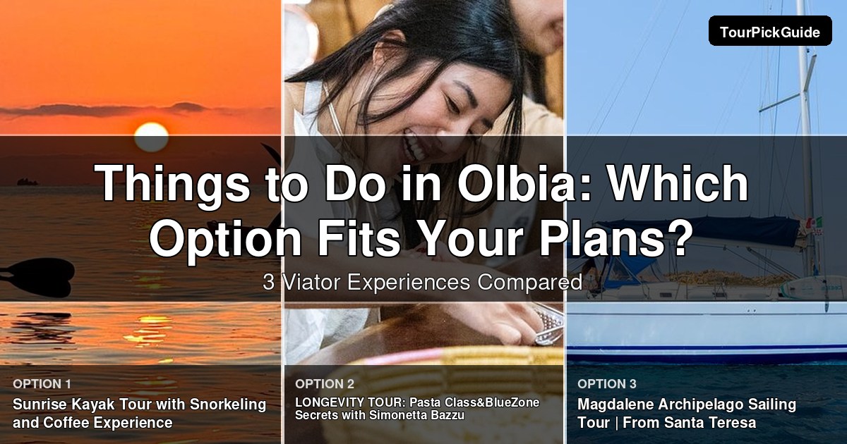 things to do in Olbia – three Viator experiences compared