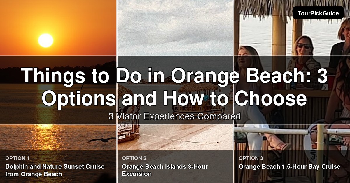 things to do in Orange Beach – three Viator experiences compared