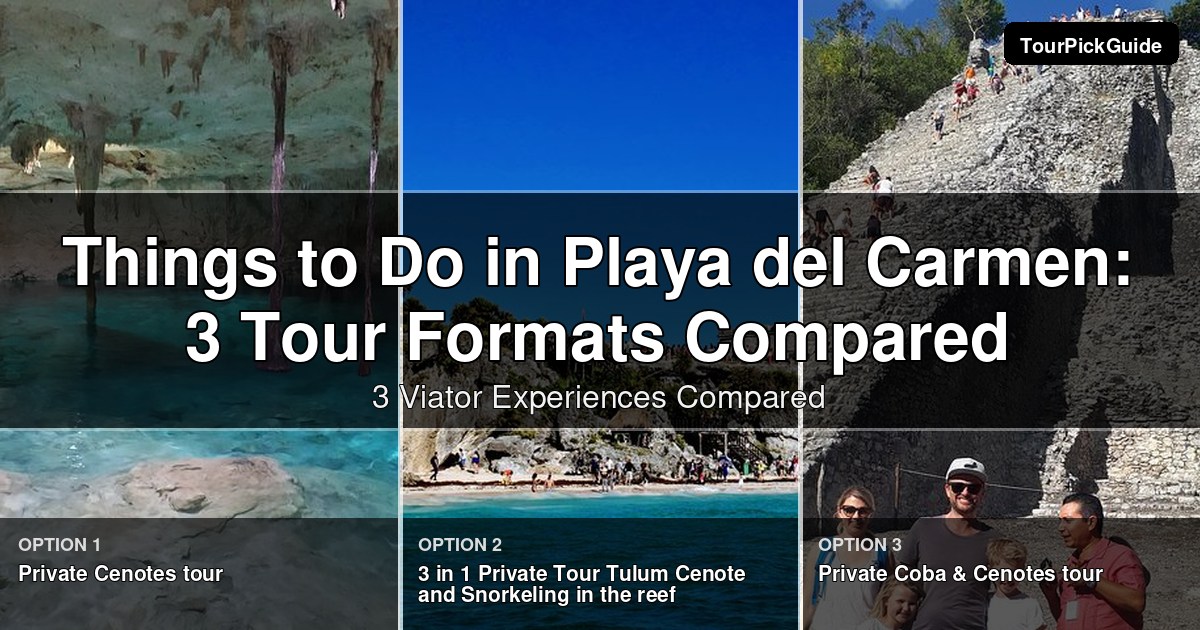 things to do in Playa del Carmen – three Viator experiences compared