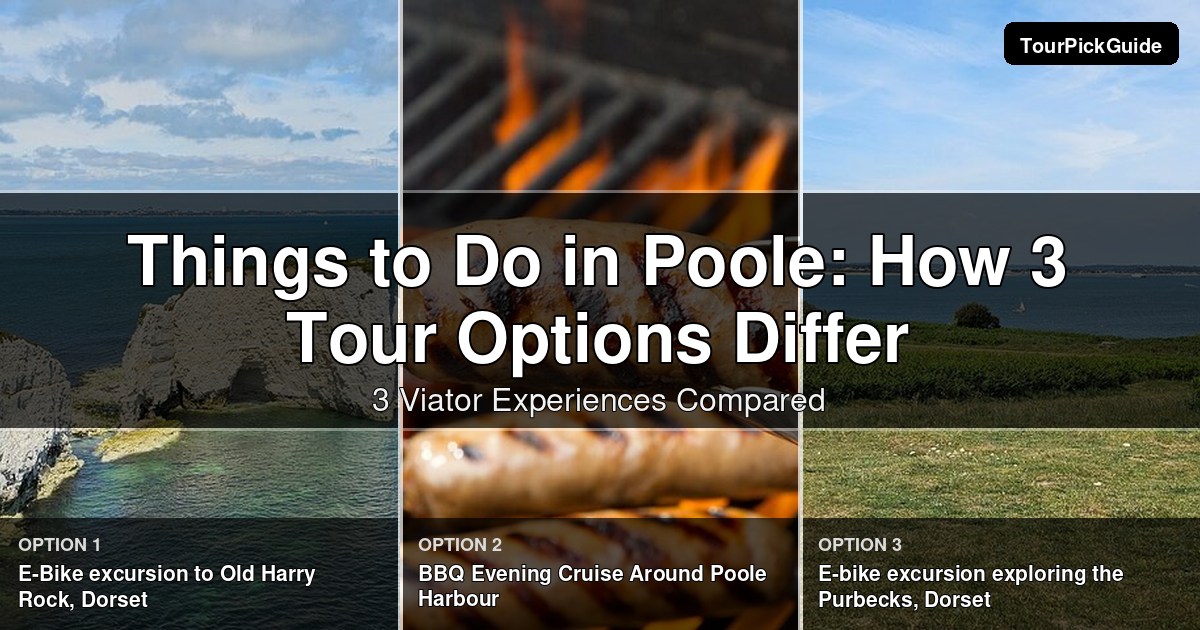 things to do in Poole – three Viator experiences compared