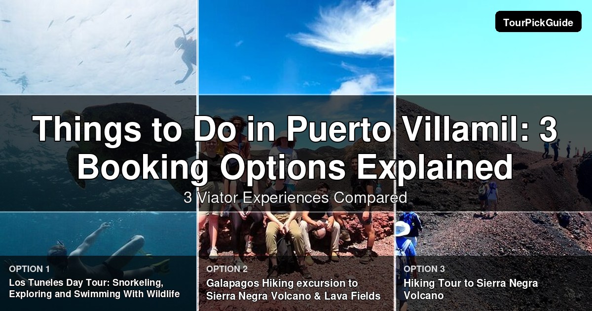 things to do in Puerto Villamil – three Viator experiences compared