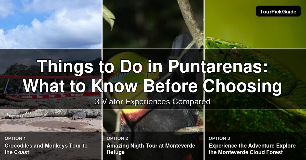 things to do in Puntarenas – three Viator experiences compared