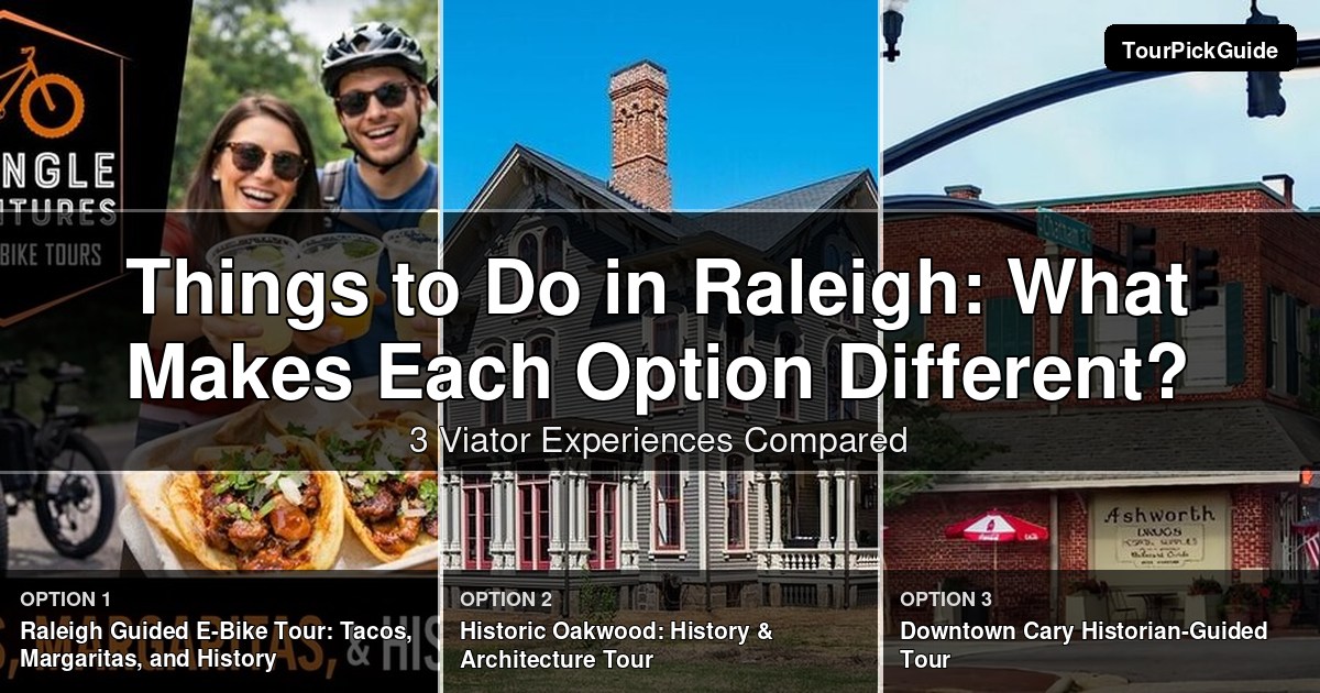 things to do in Raleigh – three Viator experiences compared