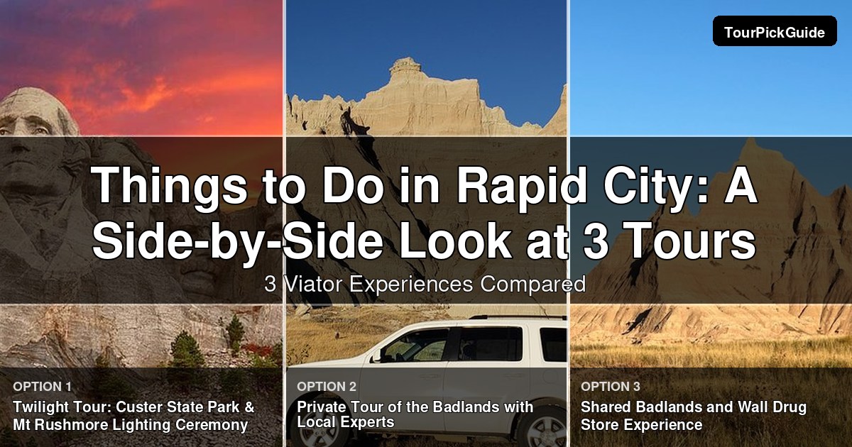 things to do in Rapid City – three Viator experiences compared