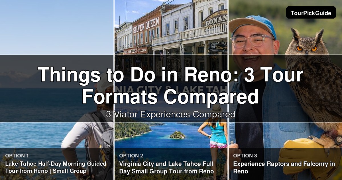 things to do in Reno – three Viator experiences compared