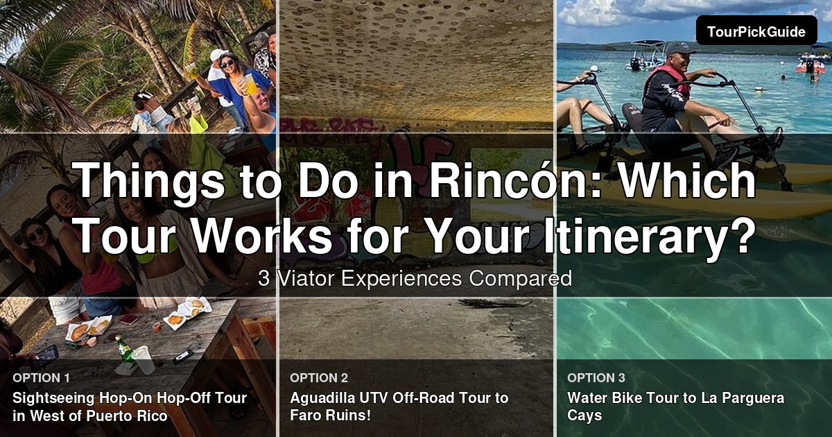 things to do in Rincón – three Viator experiences compared