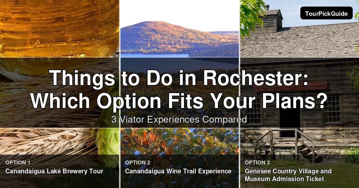 things to do in Rochester – three Viator experiences compared