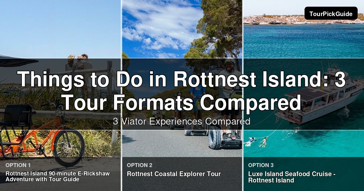 things to do in Rottnest Island – three Viator experiences compared