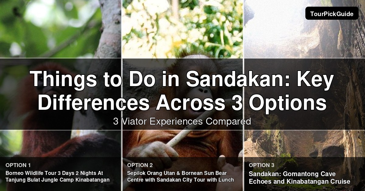 things to do in Sandakan – three Viator experiences compared