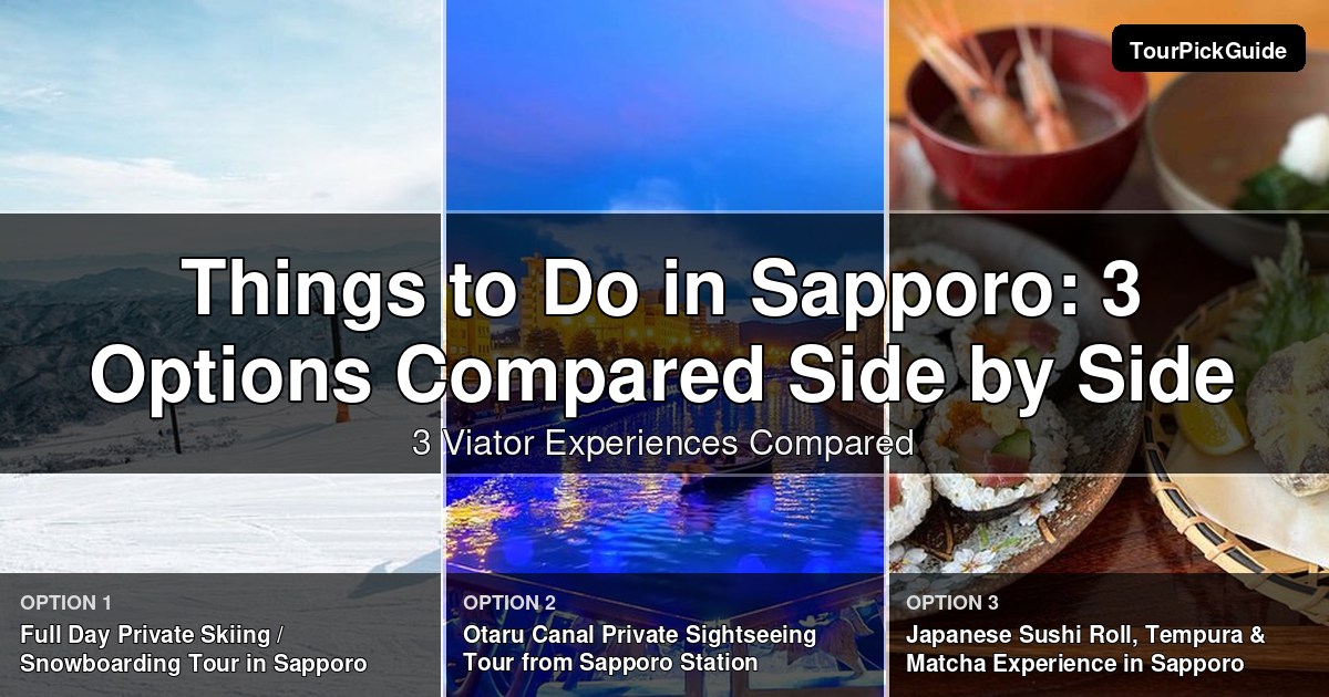 things to do in Sapporo – three Viator experiences compared
