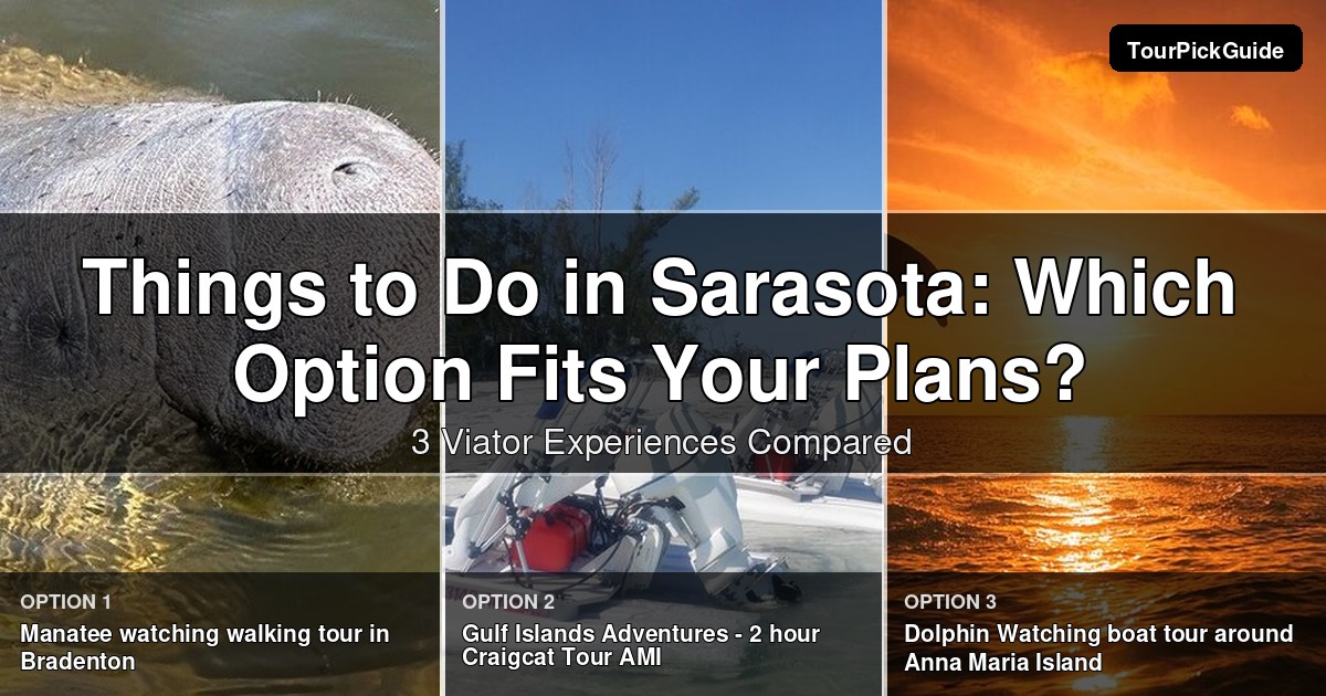 things to do in Sarasota – three Viator experiences compared