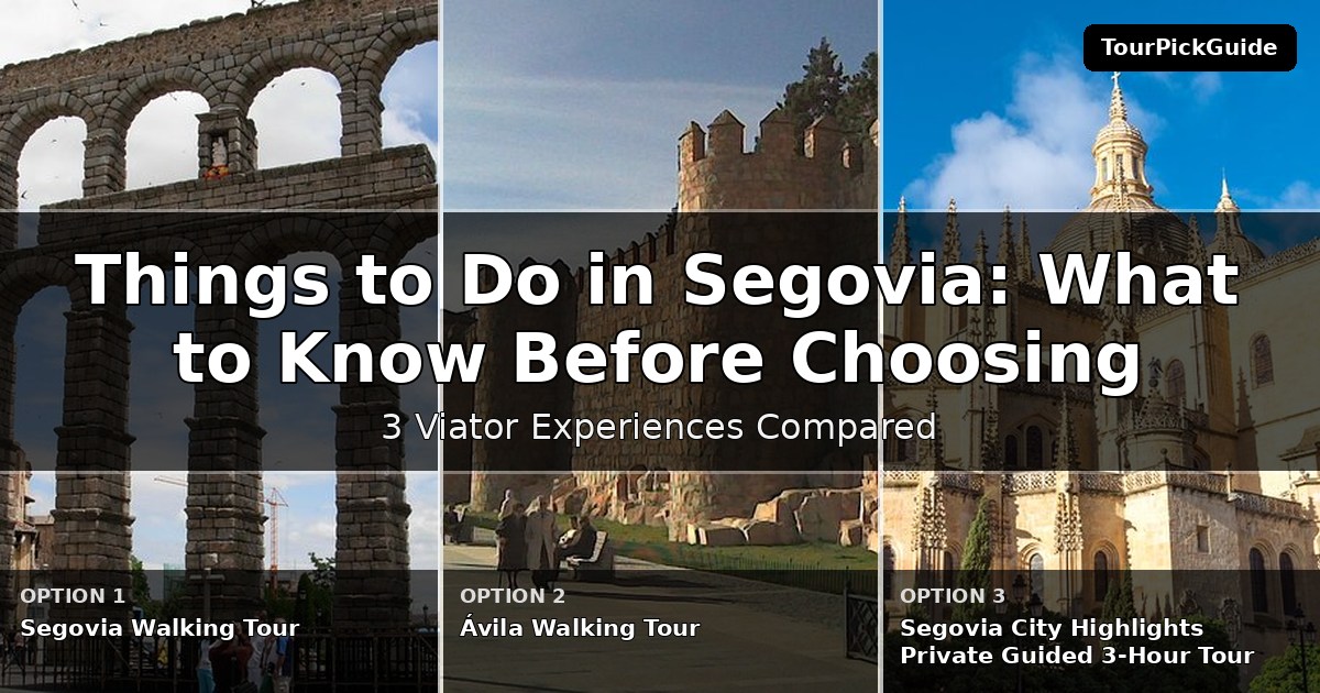 things to do in Segovia – three Viator experiences compared