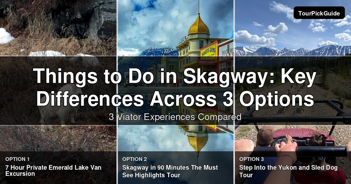 things to do in Skagway – three Viator experiences compared