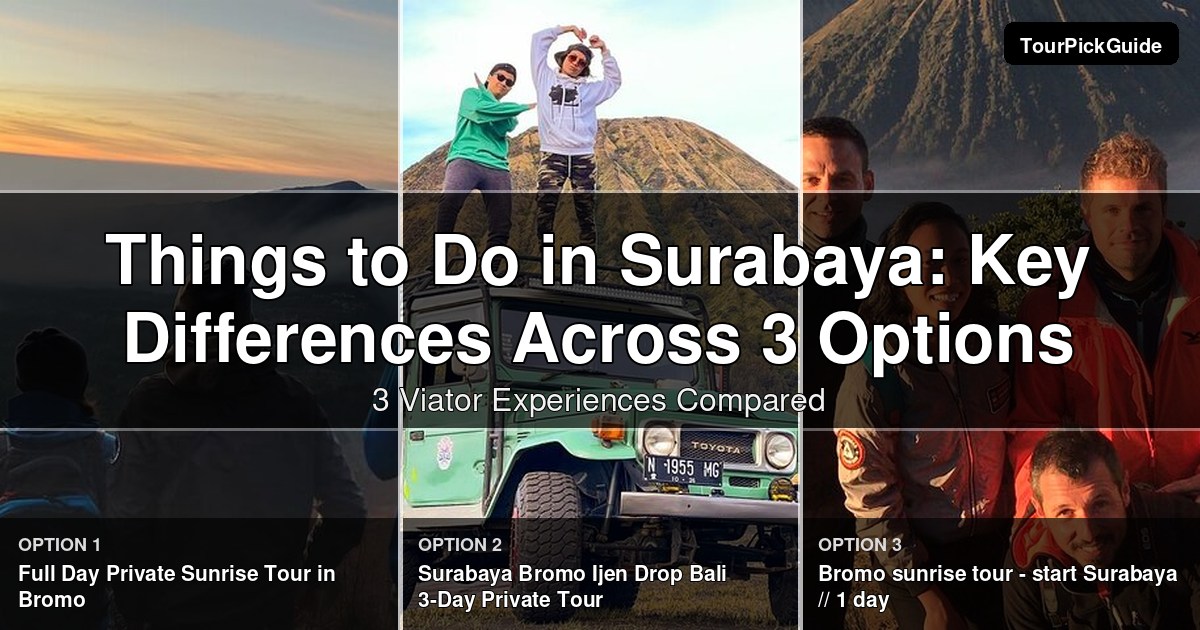 things to do in Surabaya – three Viator experiences compared