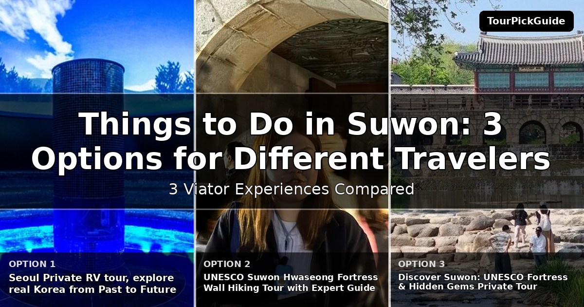 things to do in Suwon – three Viator experiences compared