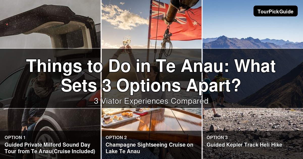 things to do in Te Anau – three Viator experiences compared