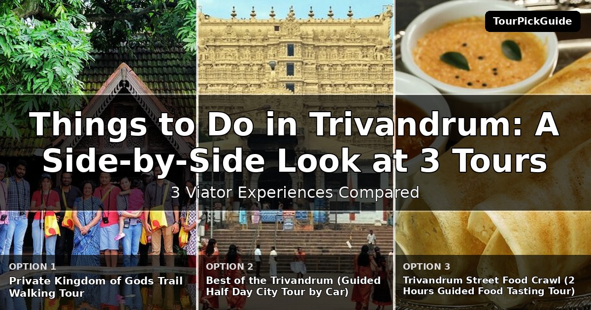 things to do in Trivandrum – three Viator experiences compared