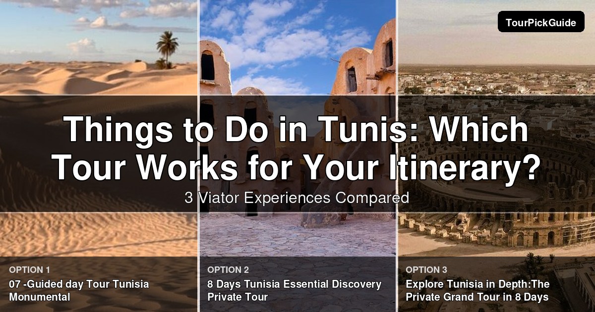 things to do in Tunis – three Viator experiences compared