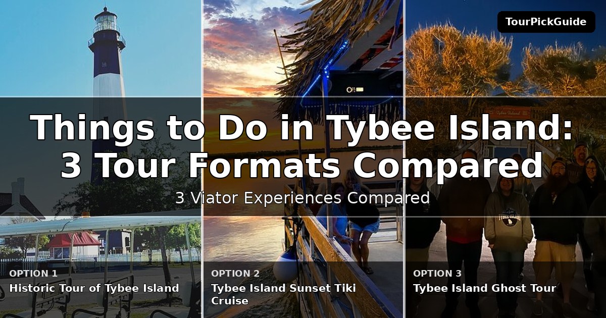 things to do in Tybee Island – three Viator experiences compared