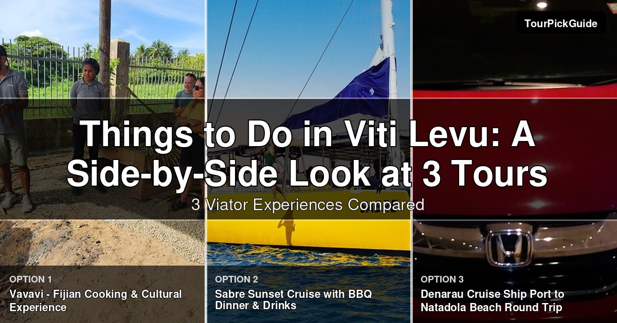 things to do in Viti Levu – three Viator experiences compared