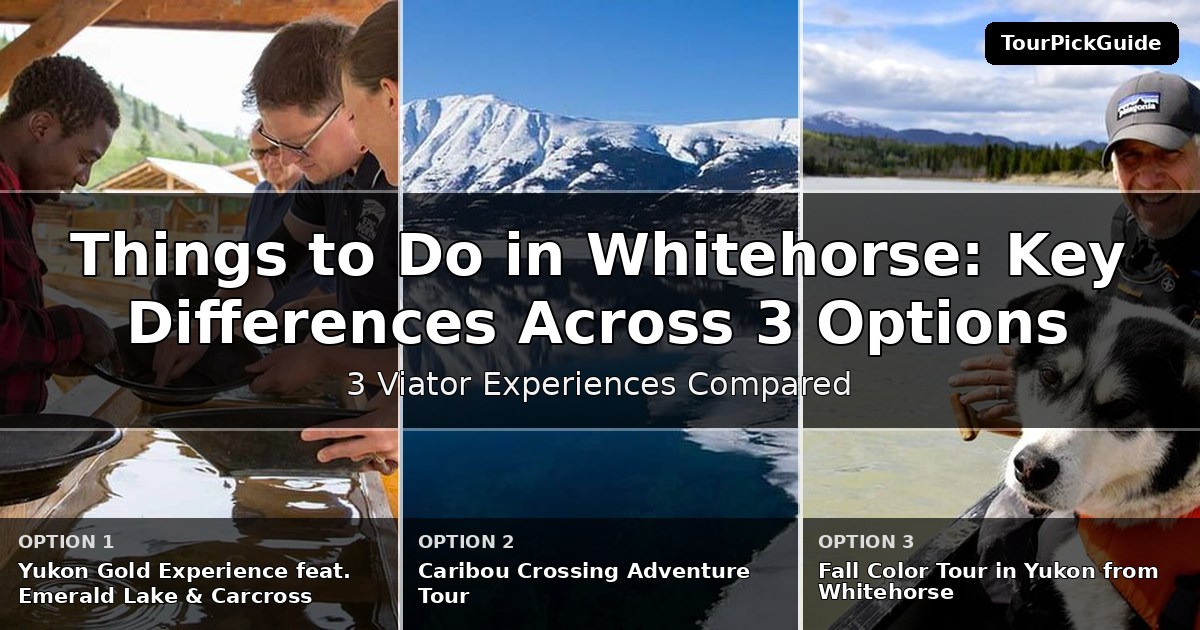 things to do in Whitehorse – three Viator experiences compared