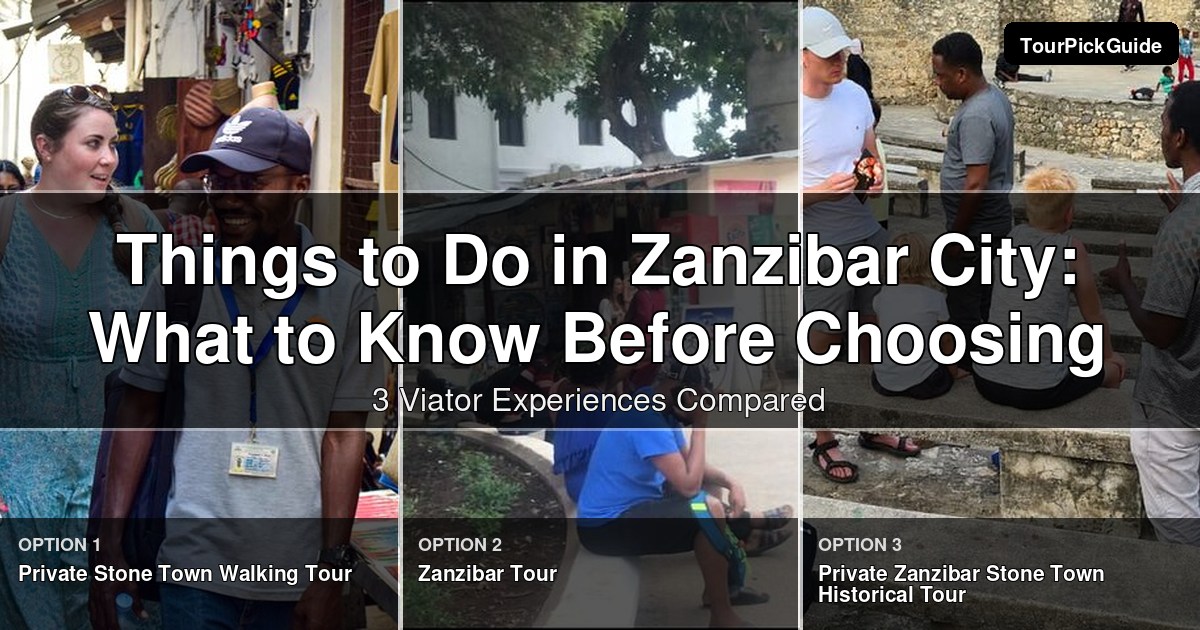 things to do in Zanzibar City – three Viator experiences compared