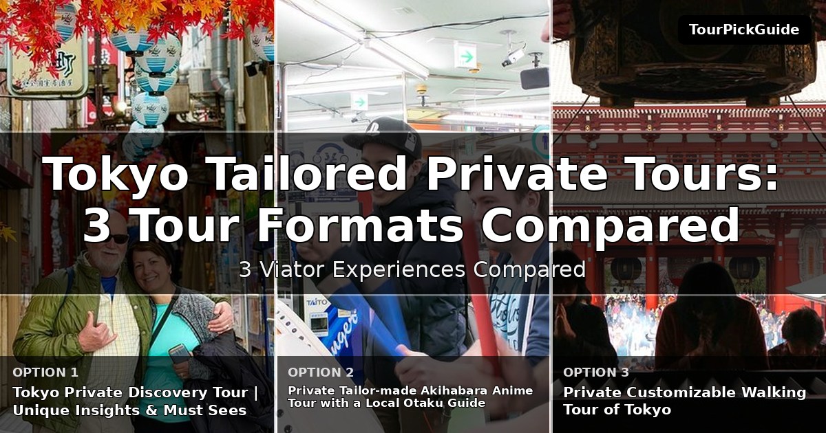 Tokyo tailored private tours – three Viator experiences compared