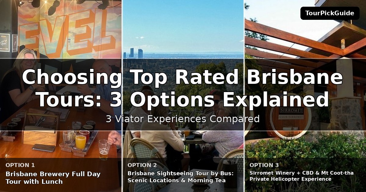 top rated Brisbane tours – three Viator experiences compared