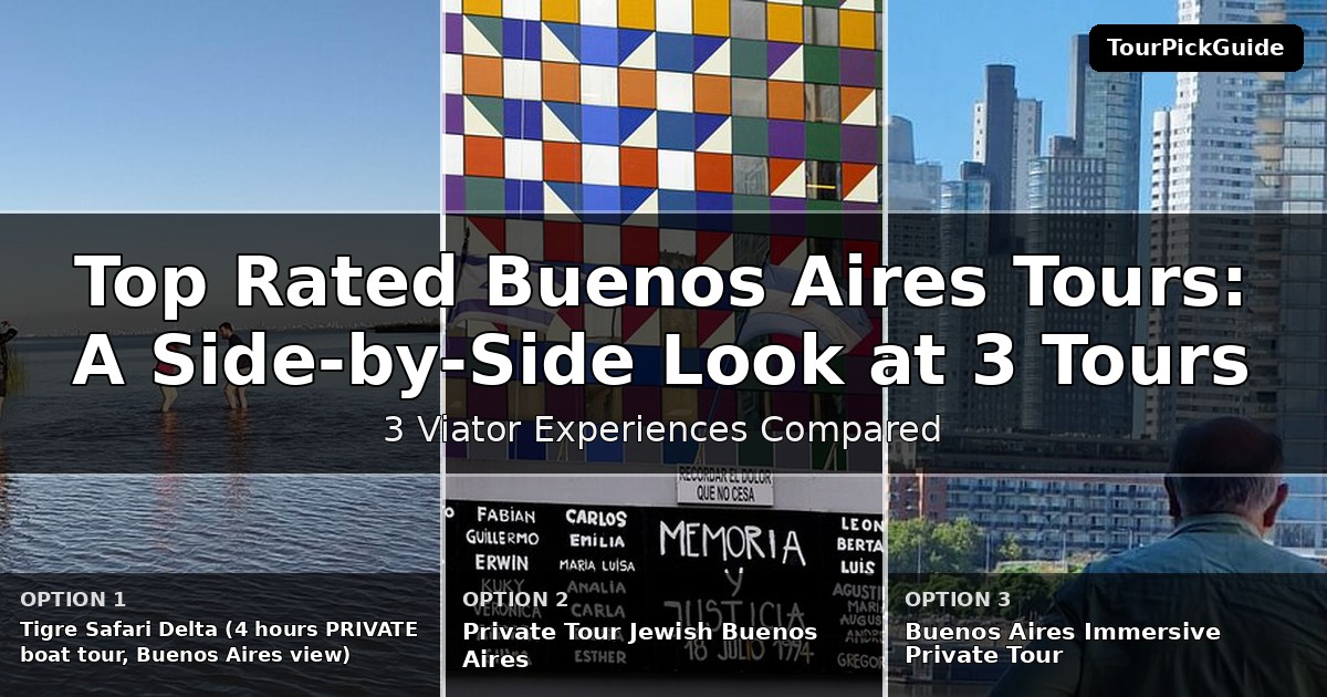 top rated Buenos Aires tours – three Viator experiences compared
