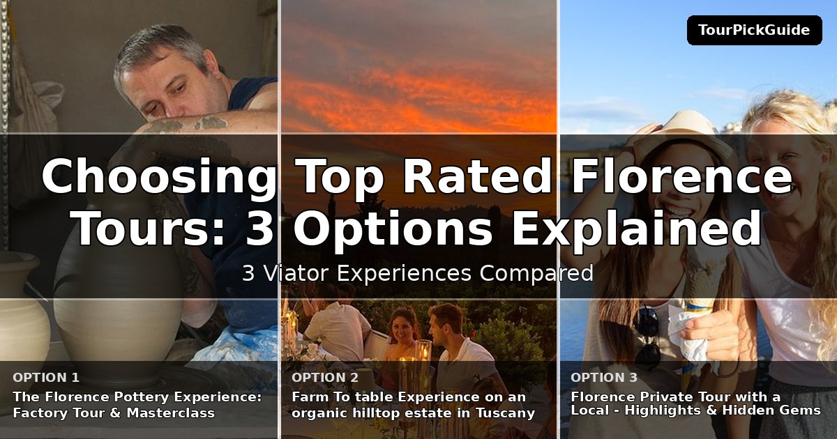 top rated Florence tours – three Viator experiences compared