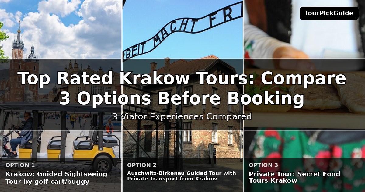top rated Krakow tours – three Viator experiences compared