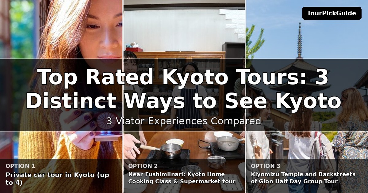 top rated Kyoto tours – three Viator experiences compared