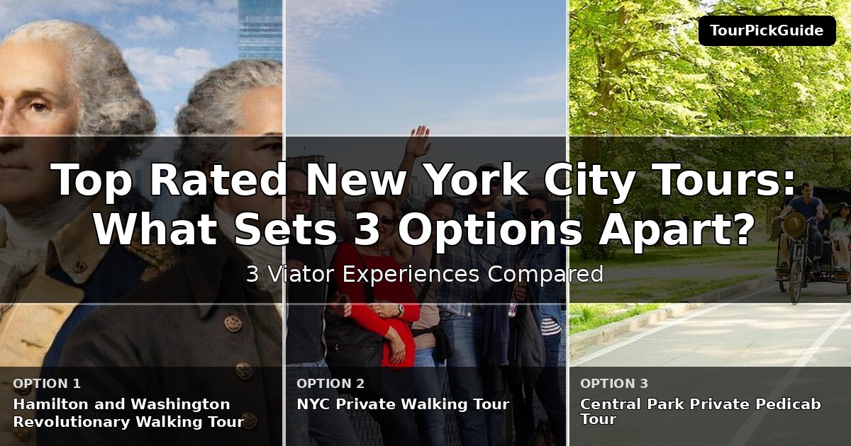 top rated New York City tours – three Viator experiences compared