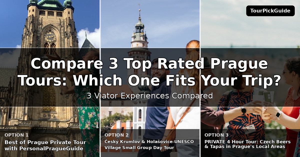 top rated Prague tours – three Viator experiences compared