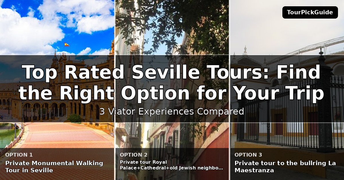 top rated Seville tours – three Viator experiences compared