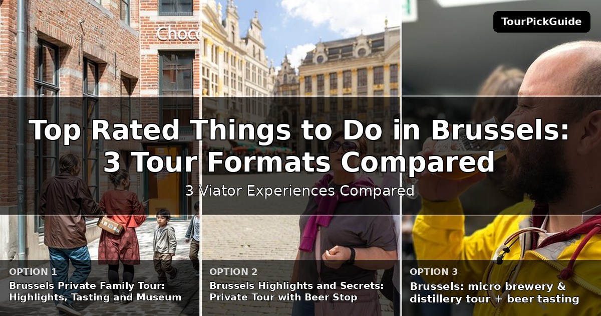 top rated things to do in Brussels – three Viator experiences compared