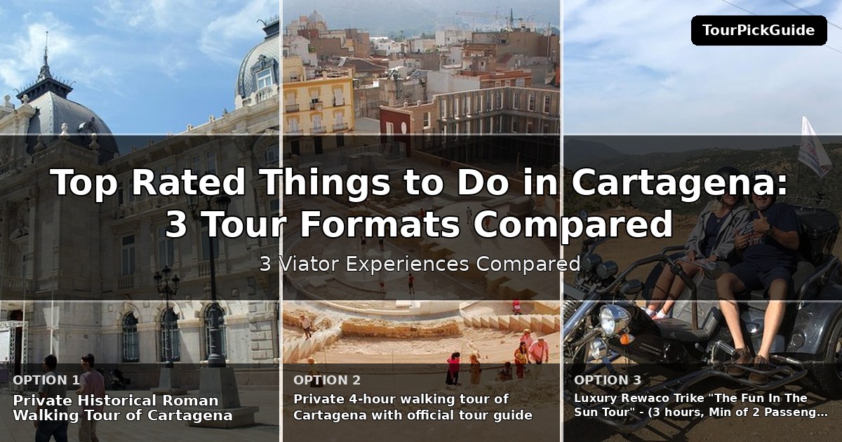 top rated things to do in Cartagena – three Viator experiences compared