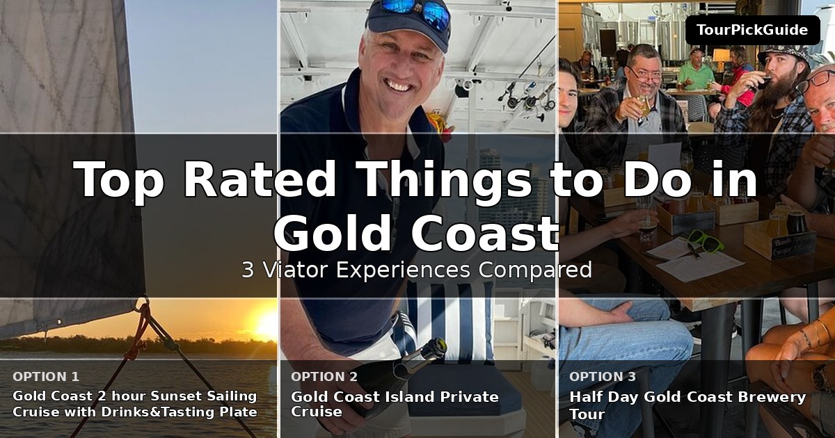 top rated things to do in Gold Coast – three Viator experiences compared