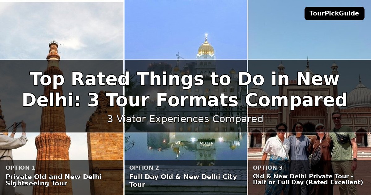 top rated things to do in New Delhi – three Viator experiences compared
