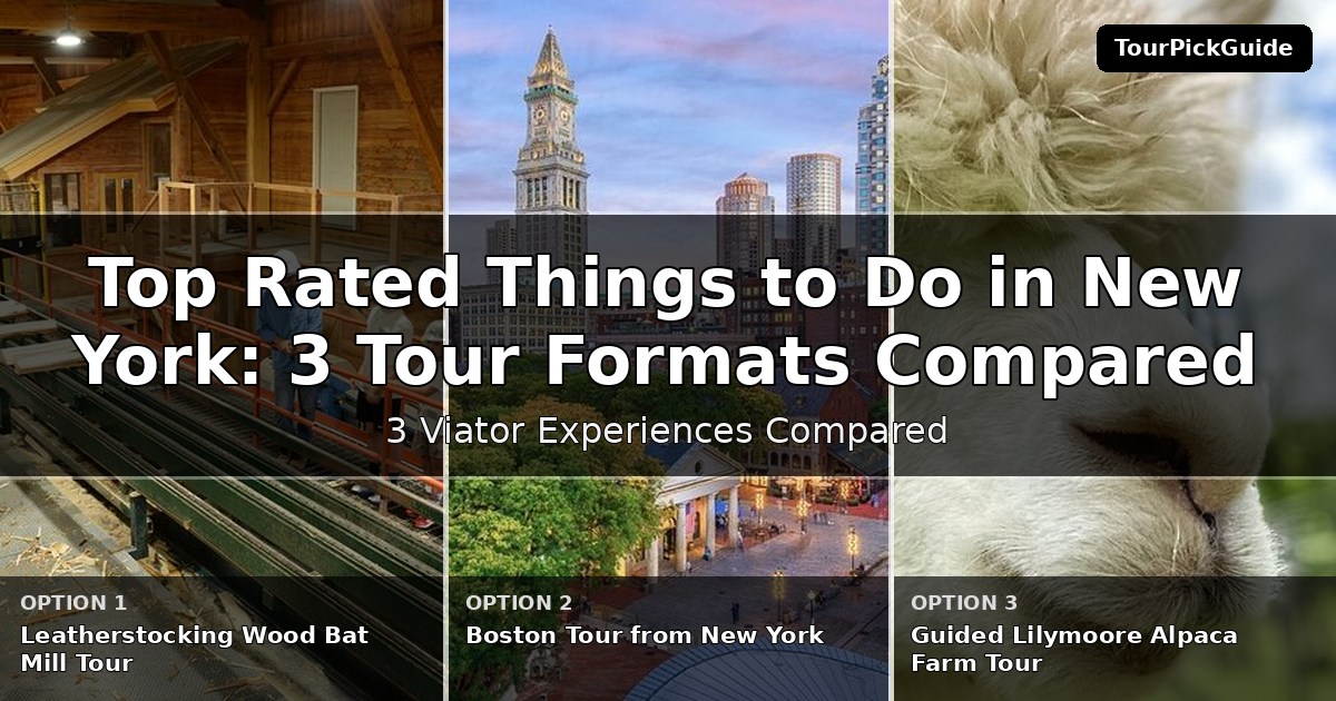 top rated things to do in New York – three Viator experiences compared