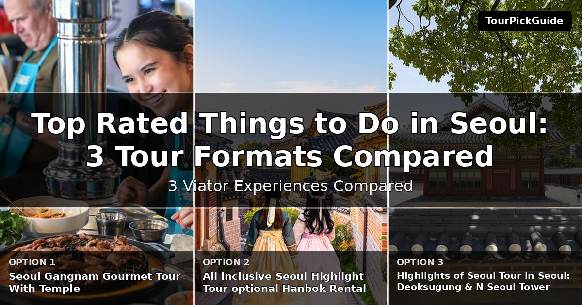 top rated things to do in Seoul – three Viator experiences compared