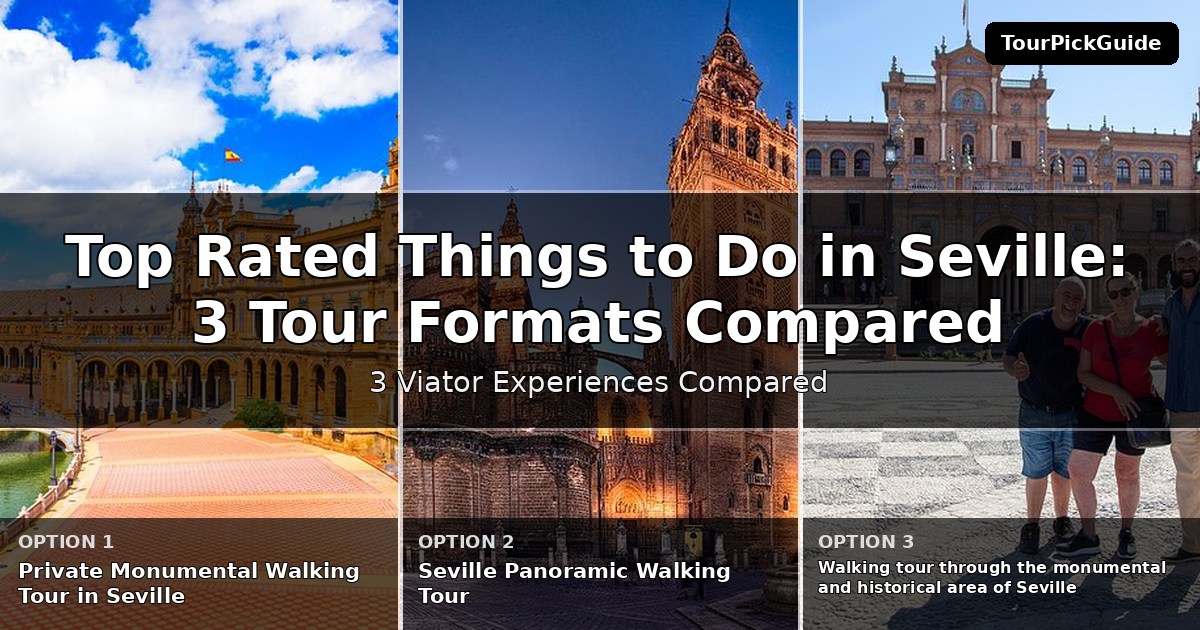 top rated things to do in Seville – three Viator experiences compared